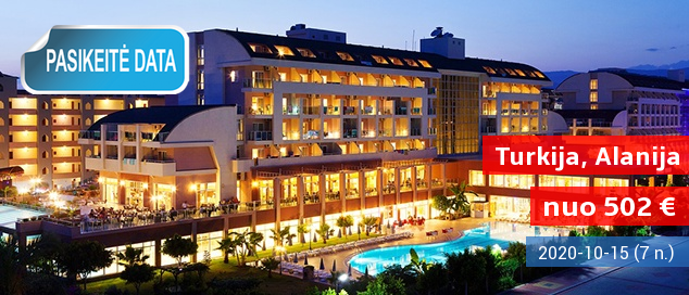 Mėgaukitės atostogomis prie jūros TURKIJOJE, Alanijos regione! 8 naktys jaukiame 5* viešbutyje su „viskas įskaičiuota” - tik nuo 462 EUR! Išvykimo data: 2017 m. birželio 29 d.