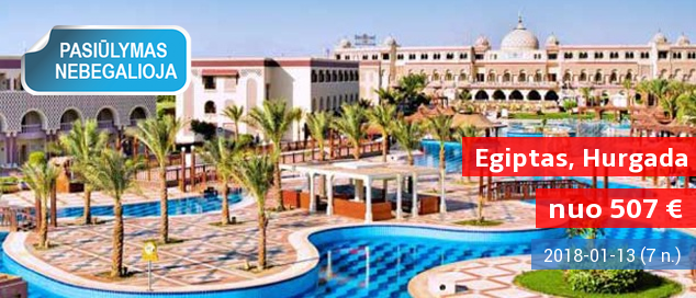Saulėtos atostogos su šeima EGIPTE, Hurgadoje! Savaitės poilsis 5* gerai vertinamame viešbutyje prie jūros tik nuo 470 EUR! Išvykimas: 2018 m. sausio 6 d.