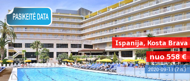 Dėmesio, paplūdimio mėgėjai! Savaitė su šeima gerame 4* viešbutyje ISPANIJOJE su pusryčiais ir vakarienėmis – tik nuo 380 EUR! Kelionės data: 2017 m. birželio 15 d.