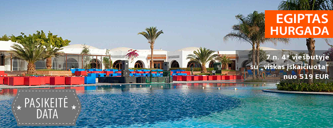 Prabangiai sušilkite Egipte, Hurgadoje! Savaitė labai gerame 4* viešbutyje MERCURE HURGHADA su „viskas įskaičiuota“ - nuo 514 EUR! Kelionės data: 2018 m. rugpjūčio 7 d.