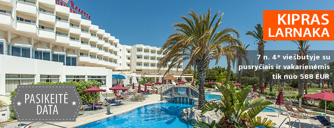Mėgaukitės saulėtu oru KIPRE! Savaitė labai gerame 4* viešbutyje Crown Resorts Horizon su pusryčiais ir vakarienėmis - tik nuo 396 EUR! Kelionės data: 2018 m. birželio 21 d.