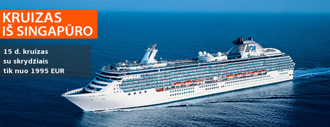 Pajauskite AZIJOS skleidžiamą magiją – įspūdingas 15 d. KRUIZAS iš SINGAPŪRO! Kelionė su poilsiu laive Sapphire princess ir skrydžiais - nuo 1995 EUR! Kelionės data: 2018 m. gruodžio 5 d.