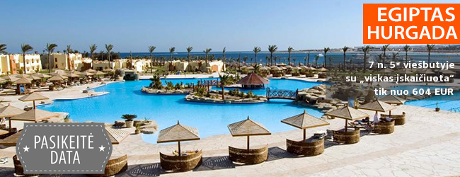 Smagus ir saulėtas poilsis EGIPTE, Hurgados regione! Savaitės atostogos 5* viešbutyje SUNRISE ROYAL MAKADI AQUA RESORT ant jūros kranto su „viskas įskaičiuota“ – nuo 380 EUR! Kelionės data: 2018 m. gruodžio 15 d.