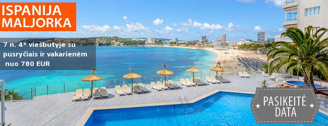 Praleiskite įsimintinas atostogas MALJORKOJE, Ispanijoje! Savaitė 4* viešbutyje SUNLIGHT BAHIA PRINCIPE CORAL PLAYA su pusryčiais ir vakarienėmis – nuo 497 EUR! Kelionės data: 2019 m. gegužės 11 d.