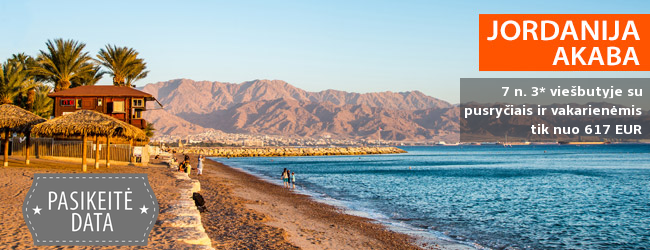 Įspūdžių kupinos atostogos JORDANIJOJE! Savaitės trukmės poilsis 3* viešbutyje MINA HOTEL su pusryčiais ir vakarienėmis – tik 208 EUR! Kelionės data: 2018 m. gruodžio 11 d.