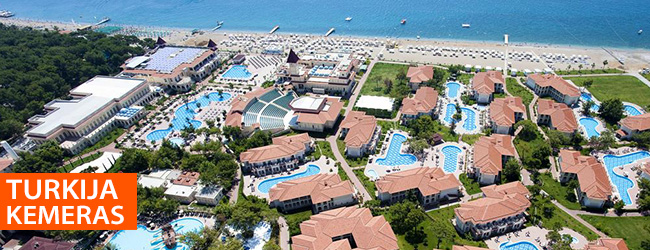Pasiūlymas šeimos atostogoms: VAIKAS KELIAUJA NEMOKAMAI, o antrąjam vaikui kelionės kaina – tik 120 EUR! Poilsis 5* viešbutyje GURAL PREMIER TEKIROVA su „ultra viskas įskaičiuota”!