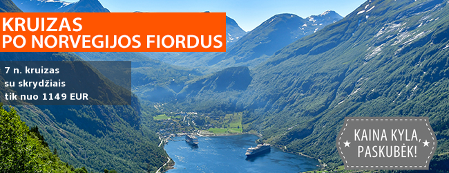 Įspūdinga kelionė po NORVEGIJOS fiordus! 7 n. trukmės KRUIZAS iš Kopenhagos su MSC MERAVIGLIA laivu – nuo 1149 EUR! Į kainą įskaičiuoti skrydžiai! Išvykimas: 2019 m. rugpjūčio 25 d.