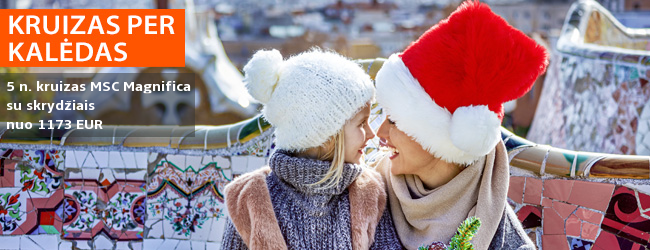 Sutikite šv. Kalėdas kruiziniame laive! 6 dienų kruizas VIDURŽEMIO jūra, kajutė su balkonu ir skrydžiai bei pervežimai - nuo 1173 EUR! Kelionės data: 2019 m. gruodžio 23 d.