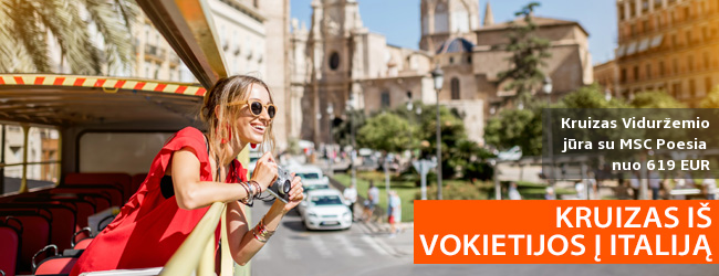 10 naktų kruizas MSC Poesia laivu iš Vokietijos iki Ispanijos – nuo 619 eur! Yra galimybė įsigyti pilną paketą su skrydžiais ir pervežimais. Kelionės data: 2020 m. rugsėjo 10 d.