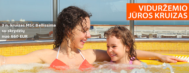 3 naktų KRUIZAS didžiausiu MSC laivu BELLISSIMA ir 2 naktys Milane! Pilnai suplanuota kelionė su skrydžiais, nakvynėmis, pervežimais – nuo 610 EUR, kai keliauja du suaugę ir du vaikai. Kelionės data: 2019 m. lapkričio 8 d.