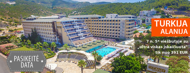 Mėgaukitės aukštos klasės komfortu TURKIJOJE! Savaitė 5* viešbutyje BEACH CLUB DOGANAY su „ultra viskas įskaičiuota” – nuo 438 EUR! Išvykimas: 2019 m. gegužės 8 d.