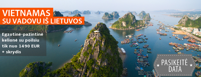 Užburianti kelionė į egzotiškąjį VIETNAMĄ su vadovu iš Lietuvos! 16 dienų pažintinės - poilsinės atostogos tik 1490 EUR + skrydis. Data: 2018 m. lapkričio 9 d.
