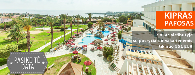 Mėgaukitės saulėtu oru KIPRE! Savaitės atostogos 3* viešbutyje CROWN RESORTS HORIZON su pusryčiais ir vakarienėmis – nuo 454 EUR! Kelionės data: 2019 m. gegužės 9 d.